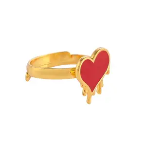 Voylla Valentine's Day Collection Asymmetrical Heart Ring
