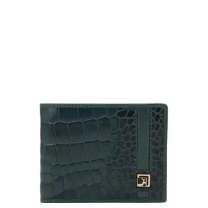 Da Milano Genuine Leather Blue Bifold Men Wallet with Multicard Slot (10263OL)