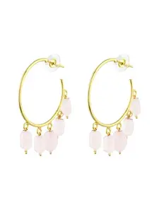 Silvermerc Designs Silvermerce Designs gold-plated & pearls Circular earring for womens | Perfect For Weddings, Parties, and Everyday Glam || SBE33C_657