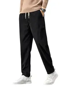 Samfor Men's Comfortable Corduroy Pants | Relaxed Fit Stretch Waist Trousers for Everyday Wear