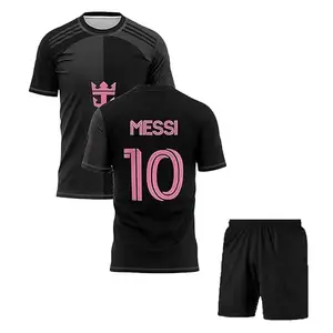 Soccer Football Inter Home Away Special Edition Football Jersey T-Shirt with Short (M, Orange)