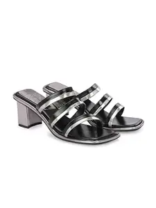 CLOG LONDON Women's Fashion Heels Sandals - Comfortable and Stylish Footwear for All Occasions-BLACK-38