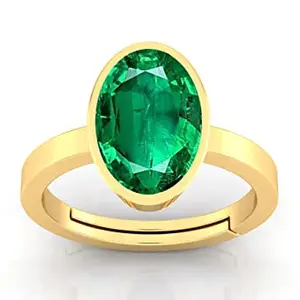 Om Gayatri Corp 10.25 Ratti Panna Stone Original Certified Panna Stone Emerald Ring Adjustable Woman Man Ring With Lab Certificate
