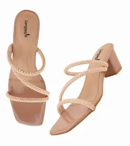 Longwalk Women’s Multi-Strap Heeled Sandals, Stylish Casual Footwear