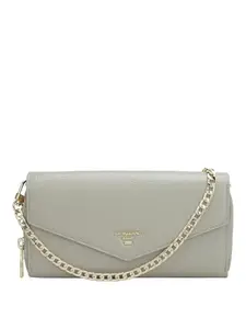 Da Milano Genuine Leather Green Women Sling Wallet (10197)