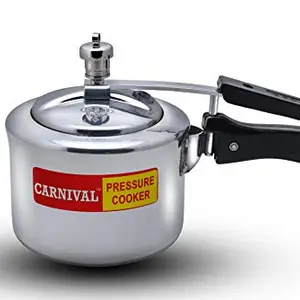Carnival Pressure Cooker Pure Virgin Aluminium Regular Model Inner Lid Pressure Cooker (Silver, 2L) price in India.