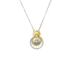 Shaya by Caratlane Premigalu Necklace in Dual Plated 925 Silver for women