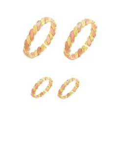 Fashion Accessories Toering Pure Copper Big Toe Rings and Thumb Ring Set - Adjustable for Feet and Women (2 Pairs) (029-2PAIRS)