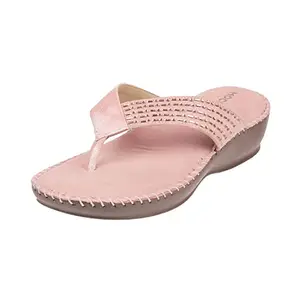 Mochi Women Pink Flat Comfort Slip-on UK/7 EU/40 (44-1675)