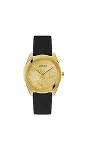 GUESS Women Champagne Round Stainless Steel Dial Analog Watch- GW0665L1