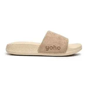 YOHO Women Sliders Oura Terry, Fur like Soft and Lightweight Flipflop Footwear for Woman, Home Wear Chappal for Ladies