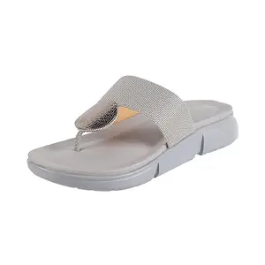 Walkway Women Grey Synthetic Comfort Chappal UK/5 EU/38 (32-410)