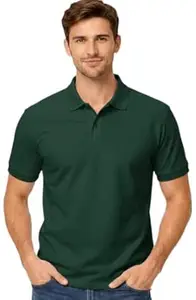 EHA Men’s Half Sleeve Polo T-Shirt | Half Sleeves Polo Neck T Shirt for Men | Half Sleeve Polo Tshirt | Regular Fit Solid Casual Wear Office Wear T-Shirt-Pack of 1