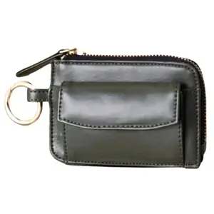HUES STUDIO Faux Leather Tod Wallet for Womens | Olive