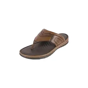 Mochi Men Tan Leather Casual Slip-On Comfort Chappal UK/7 EU/41 (16-942)