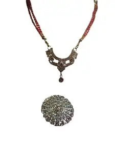 Elegance Trio: Shubh Milan Mangalsutra with Dual Sparkling Statement Rings