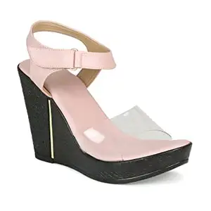 Inc.5 Shoes Women Wedge Fashion Sandal 100917_Peach