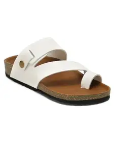 Kosher White Men's Casual Sandal, Outdoor Sandal