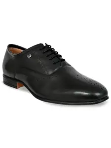 Allen Cooper Leather Formal Shoes for Men(19002-b8) Black