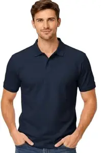 EHA Men’s Half Sleeve Polo T-Shirt | Half Sleeves Polo Neck T Shirt for Men | Half Sleeve Polo Tshirt | Regular Fit Solid Casual Wear Office Wear T-Shirt-Pack of 1