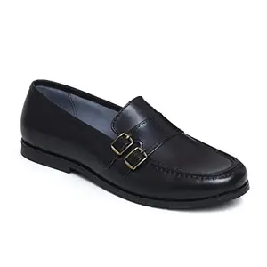 Zoom Shoes Men's Genuine Leather Formal Shoes for Office/Casual Wear A-1135 Black