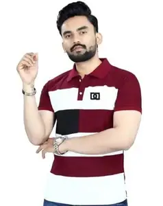 Clourblock Maroon Tshirt