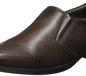 Red Chief Genuine Leather Formal Slip-On Shoes for Men | Elegant & Comfortable Office Wear | Brown | RC3526 003