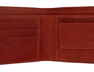 NEXA FASHION Mens Brown Antique Leather Wallet
