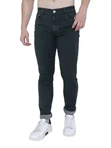 Awack Strechable Denim Regular Fit Mid Waist Light Weight Soft Feel Stretchable Denim Jeans Pant for Men