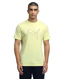 Puma Men Polyester Solid Regular Fit T-Shirt
