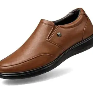 Kraasa Men’s Formal Slip-On Shoes | Vegan Leather Upper | Airmix Sole | High Cushioning | Lightweight & Comfortable