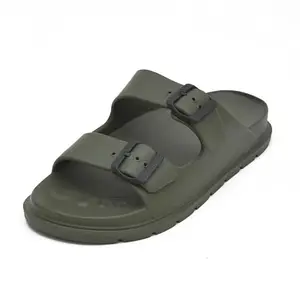 doubleu Recovery Slipper | Soft Doctor Anti-Skid Slipper for Men | Sakura Men | Slides, Flip-Flops, Slippers, Chappals(10,OLIVETONE)