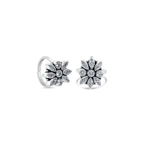 Raajraani 925 Sterling Silver Samanvaya Toe Ring for Women | Oxidized Finish | Marquise & Round Zirconia | Gift Jewelry (10 g)