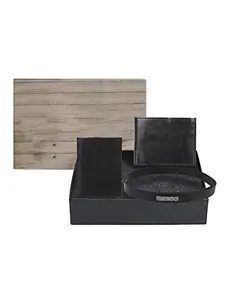 Swiss Design SD20-C-110 Wallet,Card Holder & Belt Gift Set for Men