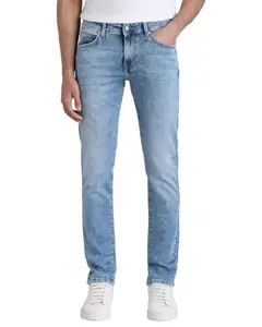 MUFTI Light Blue Super Slim Fit Jeans