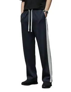 Mack Jonney Men’s Striped Track Pants | Side Stripe Design | Regular Fit | Casual & Athleisure Wear |Pack of 1-MMJ-27
