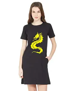 Stylish Cotton Blend Printed T-Shirt for Women | Casual Wear | Soft & Comfortable Fabric | Trendy Short Sleeve (Black_X-Small_Pack of 1)#355