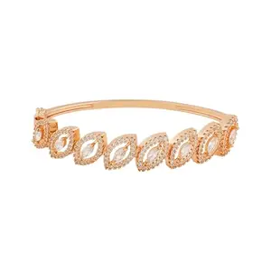 TEEJH Aarti Allure CZ Stones Rosegold Bracelet