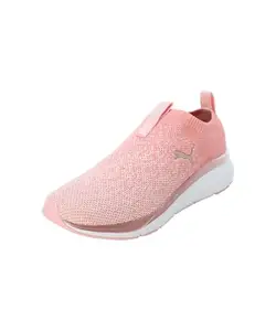 Puma Womens Softride Pro Echo Remi Slip Peach Smoothie-Rose Gold-White Running Shoe - 7 UK (31090603)