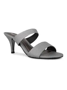 Inc.5 Womens Pewter Party Wear Solid Round Toe Heels