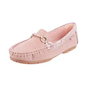 Mochi Womens Synthetic Pink Loafers (Size (4 UK (37 EU))