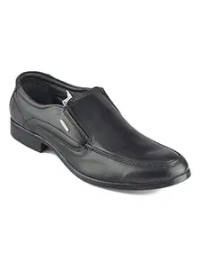 Red Chief Black Leather Slip On Formal Shoes for Men (RC3045 001) Size 6