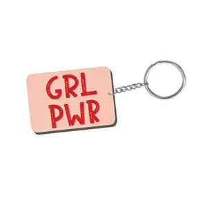 Family Shoping Women's Day Gifts GRL PWR Keychain Keyring