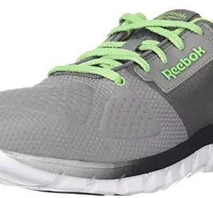 Reebok Women Synthetics AIM Runner W Running Shoes Spacer Grey - SEMI NEON Mint UK 4