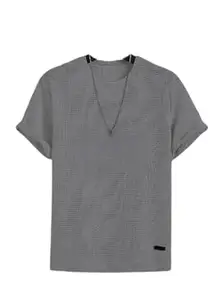 Men Trendy Stripes Half Sleeves Comfortable, Breathable, Lightweight, Skin Friendly T-Shirt