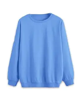 Mack Jonney Solid Round Neck Cotton Fleece Sweatshirt for WOMEN-VMACK639269