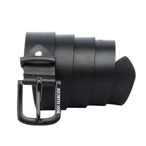 Men Genuine Leather Belt | Classic Formal & Casual Wear Belt with Matte Metal Buckle