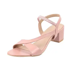 Metro Women Block Heel Sandal Pink UK/3 EU/36 (40-2532)