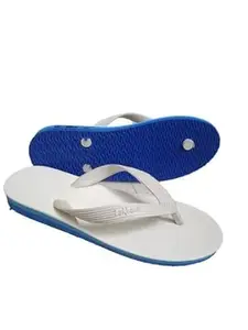 MAMU'S LAKHANI Classic Thong Slipper For Women's (Blue, UK Footwear Size System, Adult, Women, Numeric, Medium, 8)