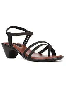 Bata Women's Block Heel Sandal - BLACK (4 UK) (6616533)
